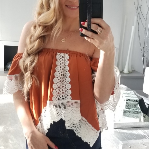MODA ME COUTURE Tops - BOHO BEAUTY OFF SHOULDER TOP
